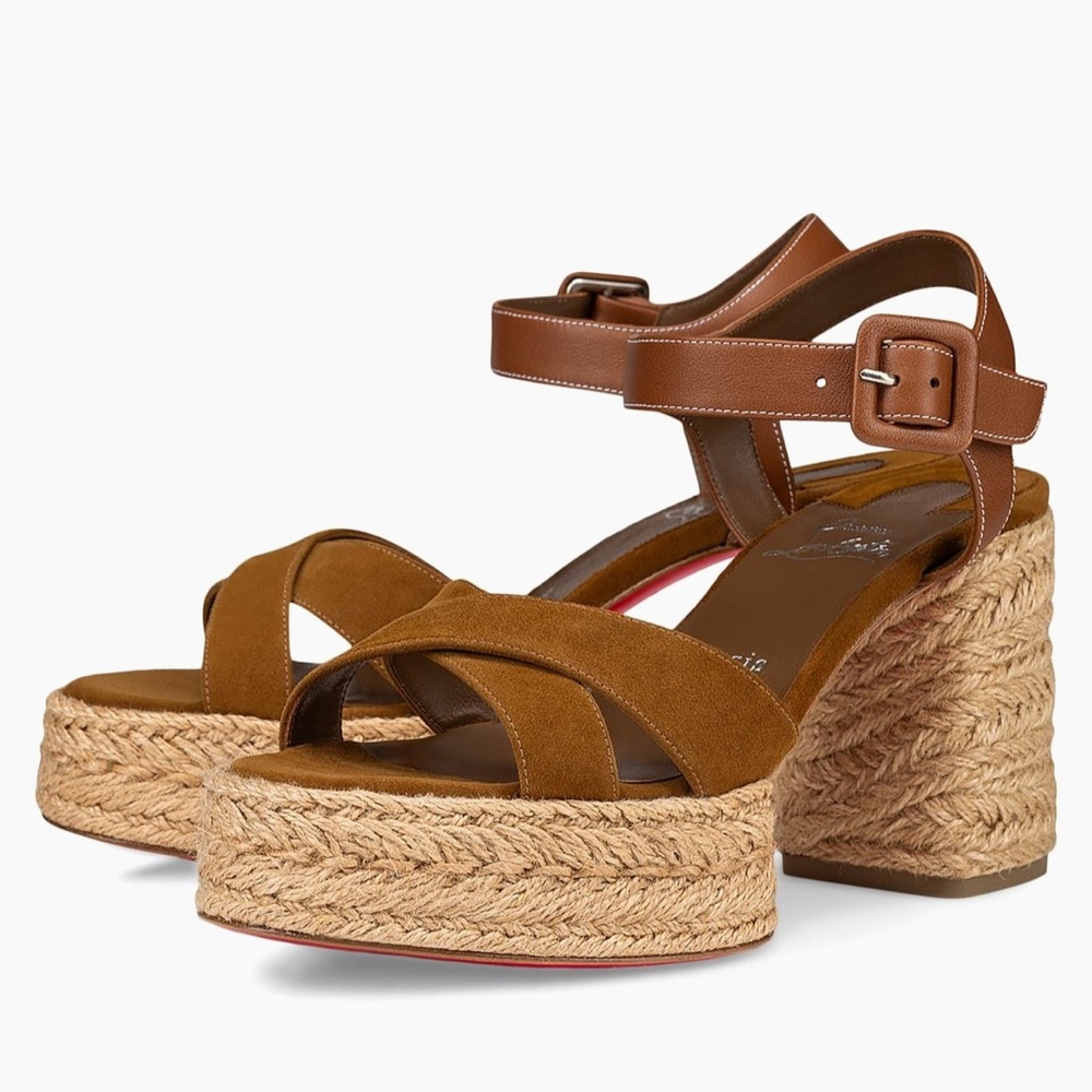 SOLD -- Christian Louboutin Brown Platform Sandals